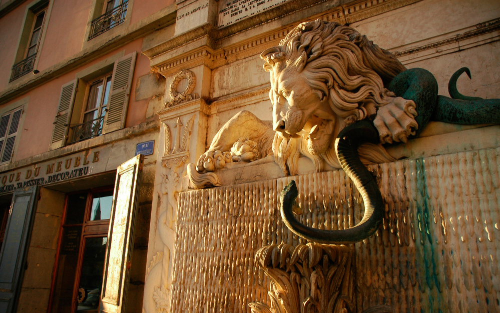 La Fontaine du Lion à Grenoble © Pierre Gayet
